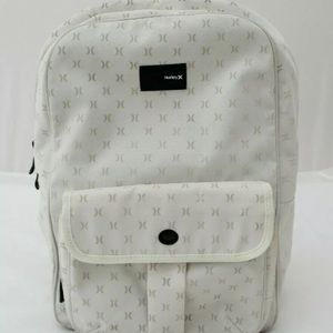 Hurley White Logo Double Strap Casual Backpack